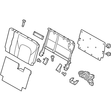 Nissan 89650-5ZM1B Back Assembly - 3RD Seat, LH