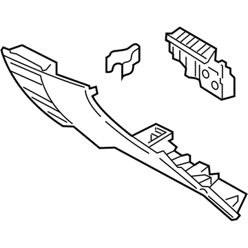 Nissan 68962-3YM1A Finisher-Instrument Lower