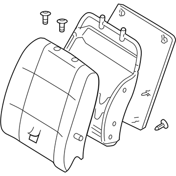 Nissan 87600-ZM00A Back Assy-Front Seat