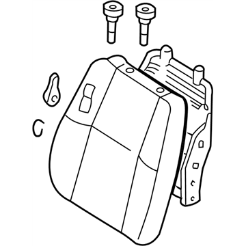 Nissan 87650-0W072 Back Assy-Front Seat