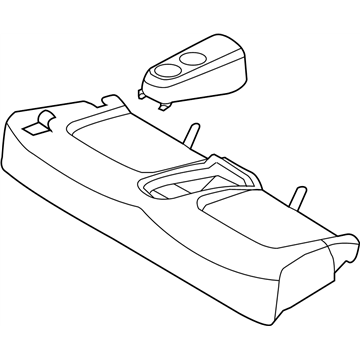 Nissan 88300-1GR0A Cushion Assy-Rear Seat