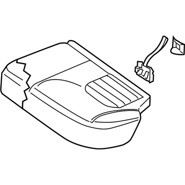 Nissan 88350-EA304 Cushion Assy-Rear Seat,LH