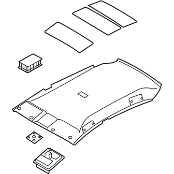 Nissan 739B0-ZN90A Module Assembly-Roof Trim