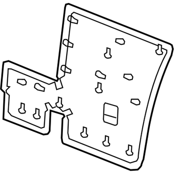 Nissan 88659-6FK0B Board Assy-Rear Seat Back