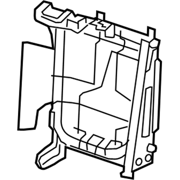 Nissan 88010-4CP1A Frame Assembly-2ND Seat,RH