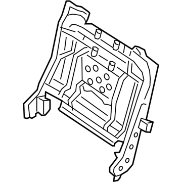 Nissan 89601-4BA0A Frame Assy-Back,Rear Seat RH