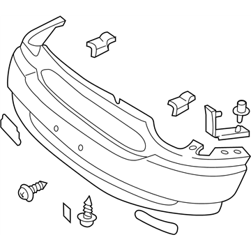 Nissan 62022-7B225 Front Bumper Cover Assembly