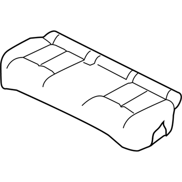 Nissan 88300-6FU0A Cushion Assy-Rear Seat