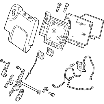 Nissan 88600-ZS40C Back Assy-Rear Seat,RH