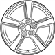 Nissan D0300-1EA8A Aluminum Wheel