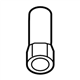 Nissan 57233-3JA0A Adapter-Spare Tire Clamp