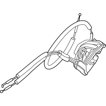 Nissan Rear Passenger Door Handle Latch - 82501-6RR0A