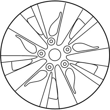 Nissan 40300-6CA4A Aluminum Wheel