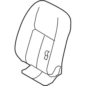Nissan 87650-9FW4D BACK ASSY-FRONT SEAT,LH