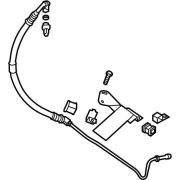 Nissan 49720-9BU3A Hose & Tube Assembly-Pressure,Power Steering