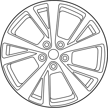 Nissan 40300-9DJ1B Aluminum Wheel
