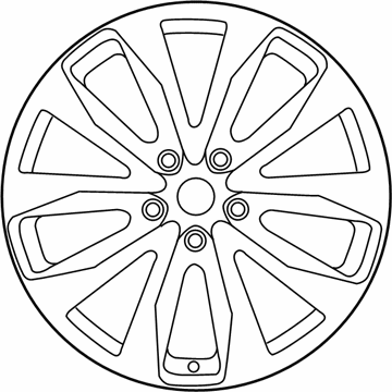 Nissan 40300-9DJ6B Wheel-Aluminum