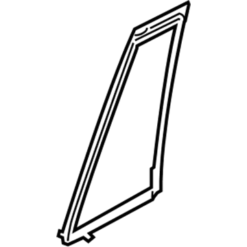 Nissan 82221-1LB1A Glass Assembly-Rear Door Partition,LH