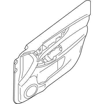 Nissan 80900-6MR0A Finisher Assy-Front Door,RH