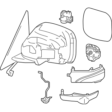 Nissan 96302-6JG0A Mirror-Skull Cap LH