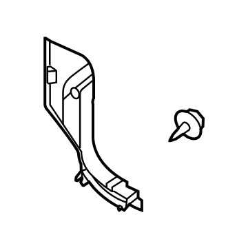 66901-6RA0A Genuine Nissan #669016RA0A Finisher-Dash Side,LH