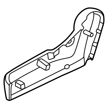 Nissan 87330-6LB0A Finisher-Cushion,Front Seat Outer RH