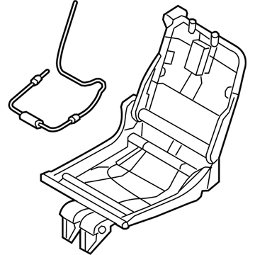 Nissan 88060-6JL2A Frame & Power Unit-Rear Seat,LH