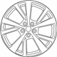 Nissan 40300-9DJ1B Aluminum Wheel