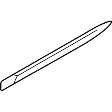 82871-2Y068 Nissan Rear Door Moulding Left Hand Illustration 1 of 1