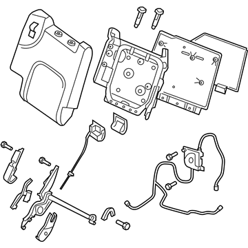Nissan 88650-9CD7C Back Assembly-2ND Seat, LH