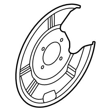 2021 Nissan Kicks Brake Backing Plate - 44151-5RY0A