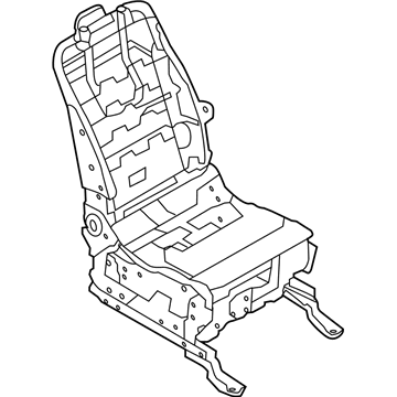 Nissan 87101-1JB2C Frame ADJUSTER Assembly-Front Seat RH
