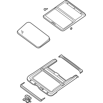 Nissan 91205-ET81A Sunroof Complete-Slide