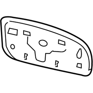 Nissan 96366-JK60B Glass - Mirror