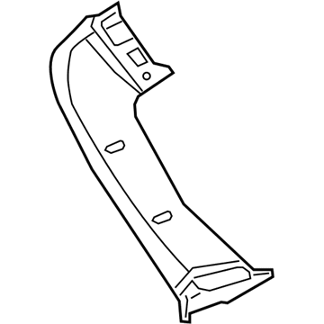 Nissan 90903-5AA1A GARNISH Assembly-Back Door Side, LH