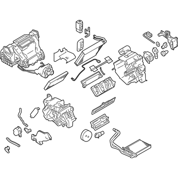 27210-1FD0D Nissan Air Conditioner Blower Assembly Illustration 1 of 1