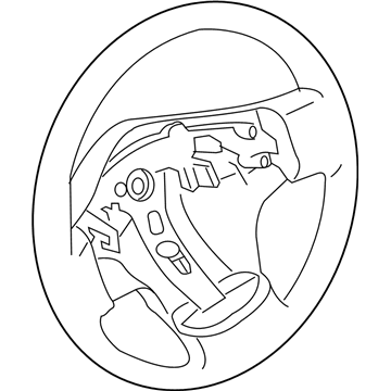Nissan 48430-ZR30B Steering Wheel Assembly Less Pad 48430-ZR30B Nissan Steering Wheel Assembly Less Pad Illustration 1 of 1