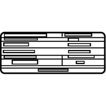 Nissan 14805-1FD0A Emission Label