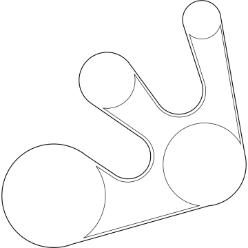 thumbnail image 2 of 3-Piece Serpentine Belt Drive Kit For Nissan Rogue & Rogue Select 2008-2015 2.5L 2 of 6