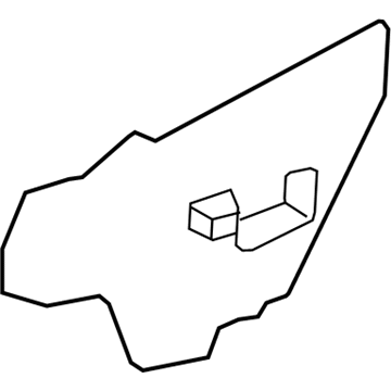 Nissan 80860-6MA0A Screen-Sealing,Front Door RH