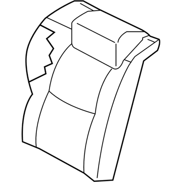 Nissan 88600-7Z801 Back Assy-Rear Seat,RH