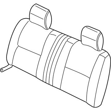 Nissan 88620-9Z720 Trim Assembly-Rear Seat Back