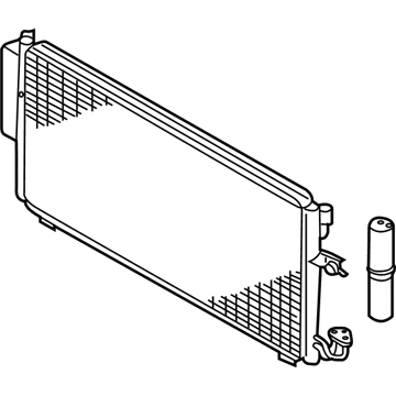 Nissan 92100-8J050 Condenser & Liquid Tank Assy