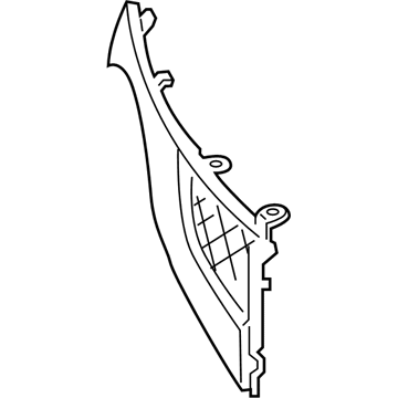 62074-3YW0A Nissan Grille-Front Bumper,RH Illustration 1 of 1