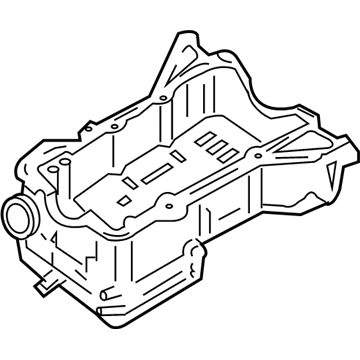 11110-AC70A Nissan Oil Pan Assembly Illustration 1 of 1