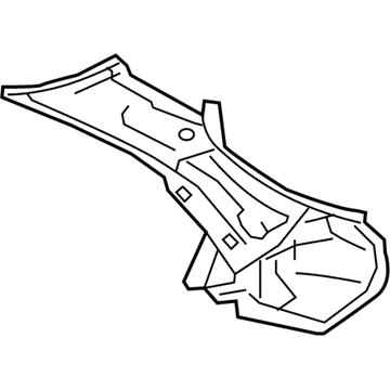 Nissan 78117-1ET0A Extension-Rear Fender,LH