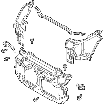 62500-EV00C Nissan Radiator Core Support Assembly Illustration 1 of 1