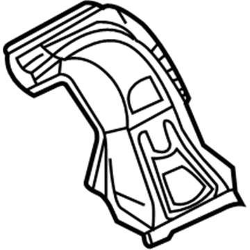 Nissan 76661-8J030 Reinforce-Rear Pillar,Inner LH