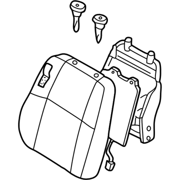 87600-1W306 Nissan Back Assembly-Front Illustration 1 of 1