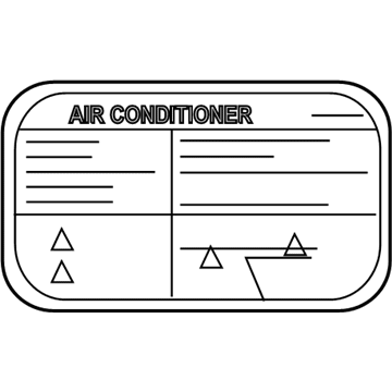 Nissan 27090-ZT70A Label Air Con 27090-ZT70A Nissan Label Air Con Illustration 1 of 1